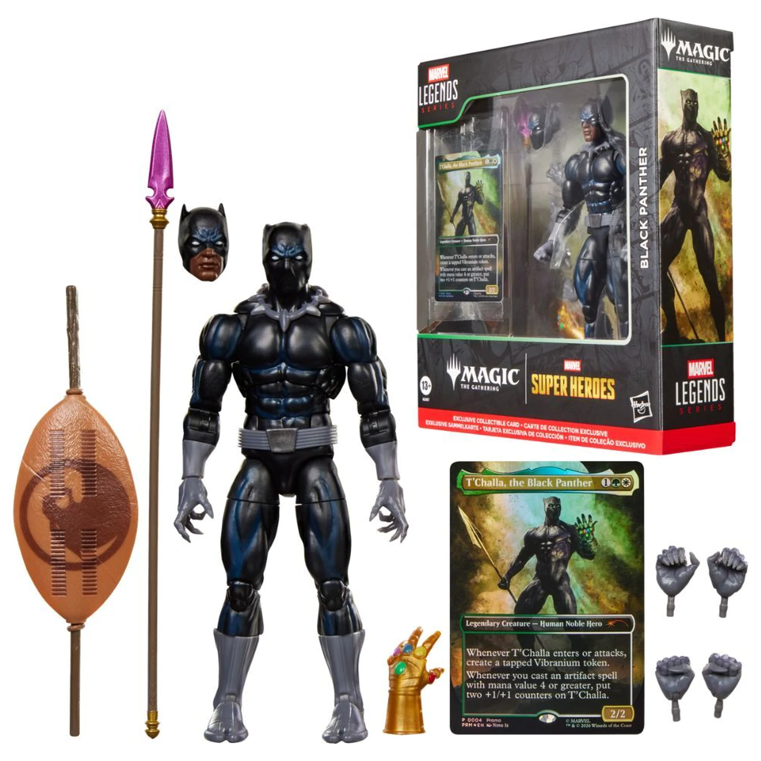 Marvel Legends Series Magic The Gathering Black Panther figure 15cm product photo