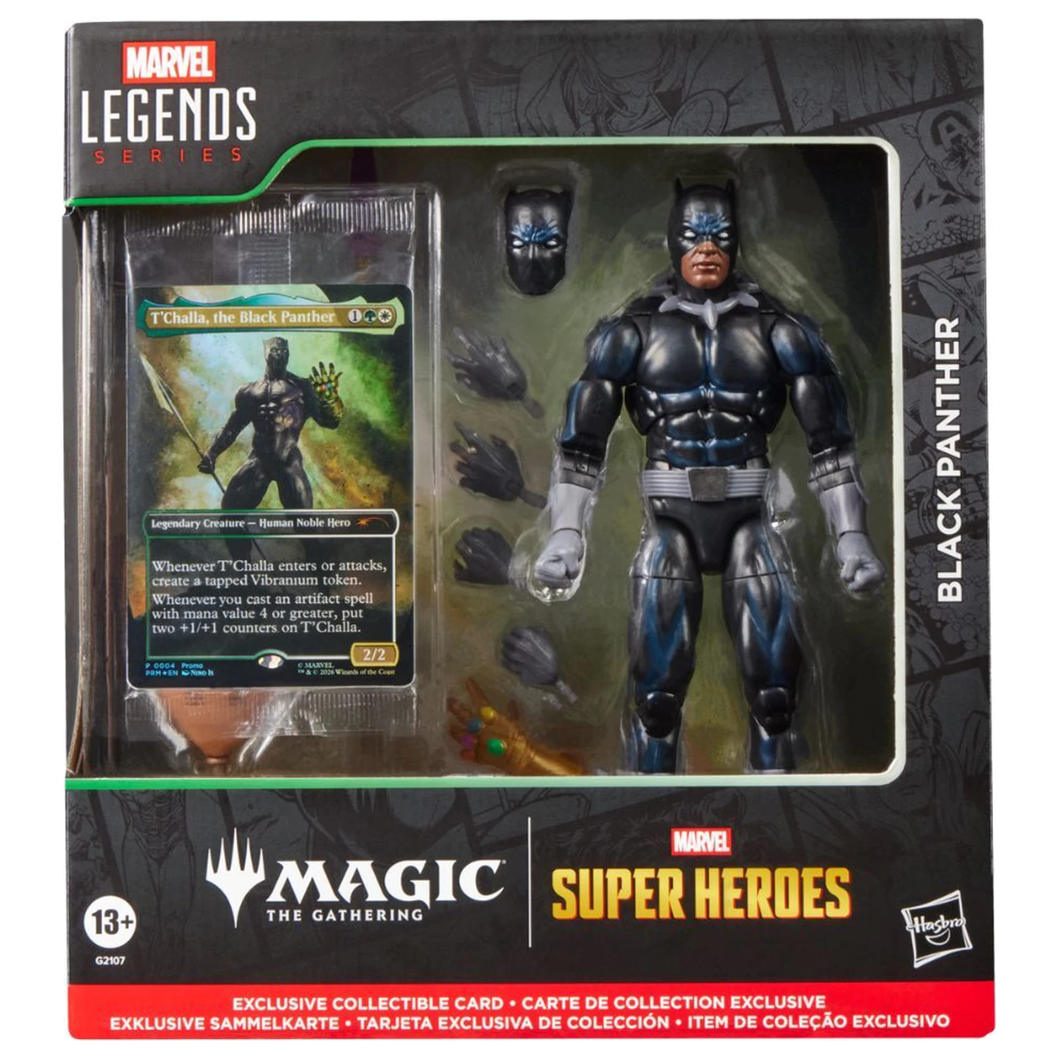 Marvel Legends Series Magic The Gathering Black Panther figure 15cm product photo