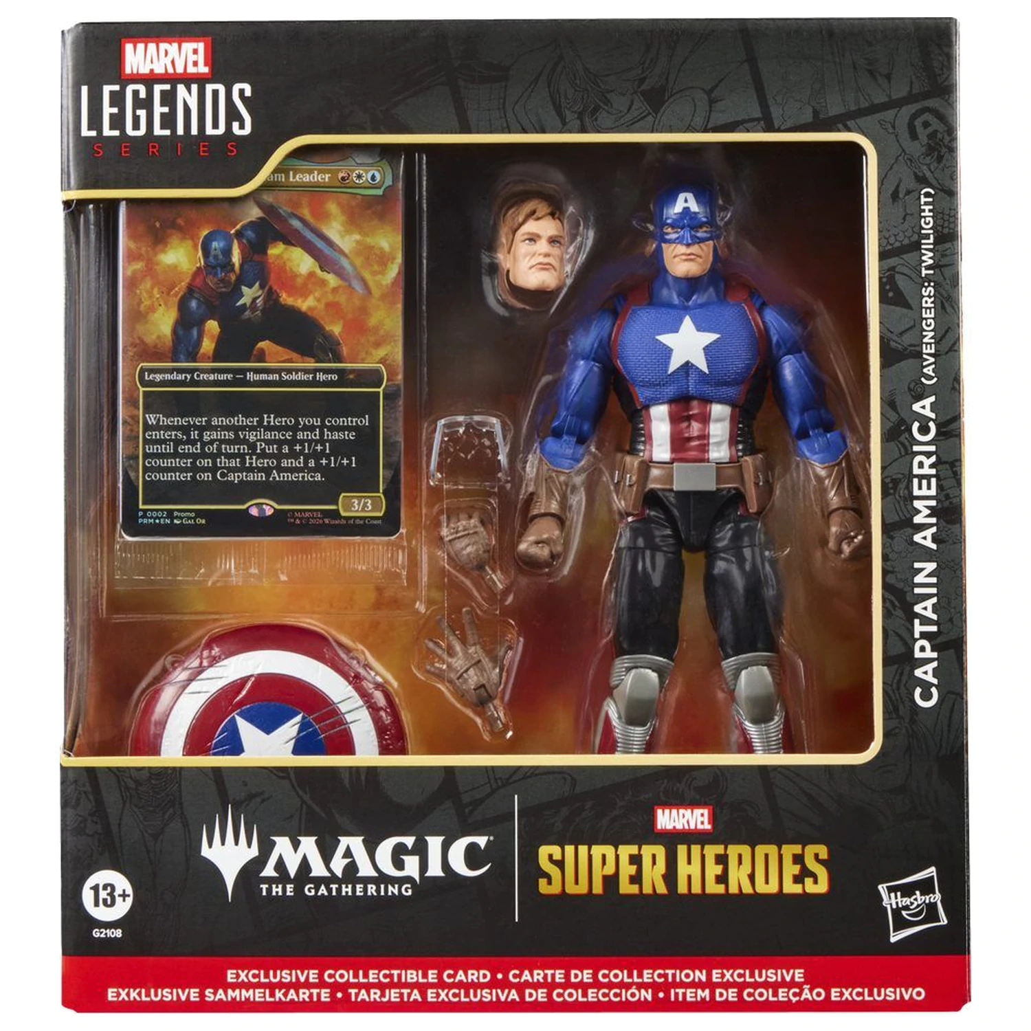 Marvel Legends Series Magic The Gathering Captain America Avengers Twilight figure 15cm product photo