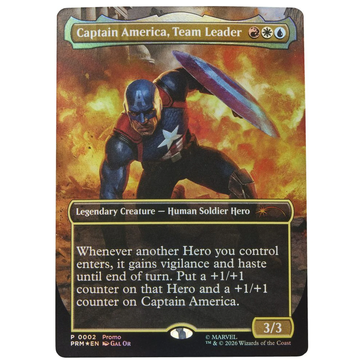 Marvel Legends Series Magic The Gathering Captain America Avengers Twilight figure 15cm product photo