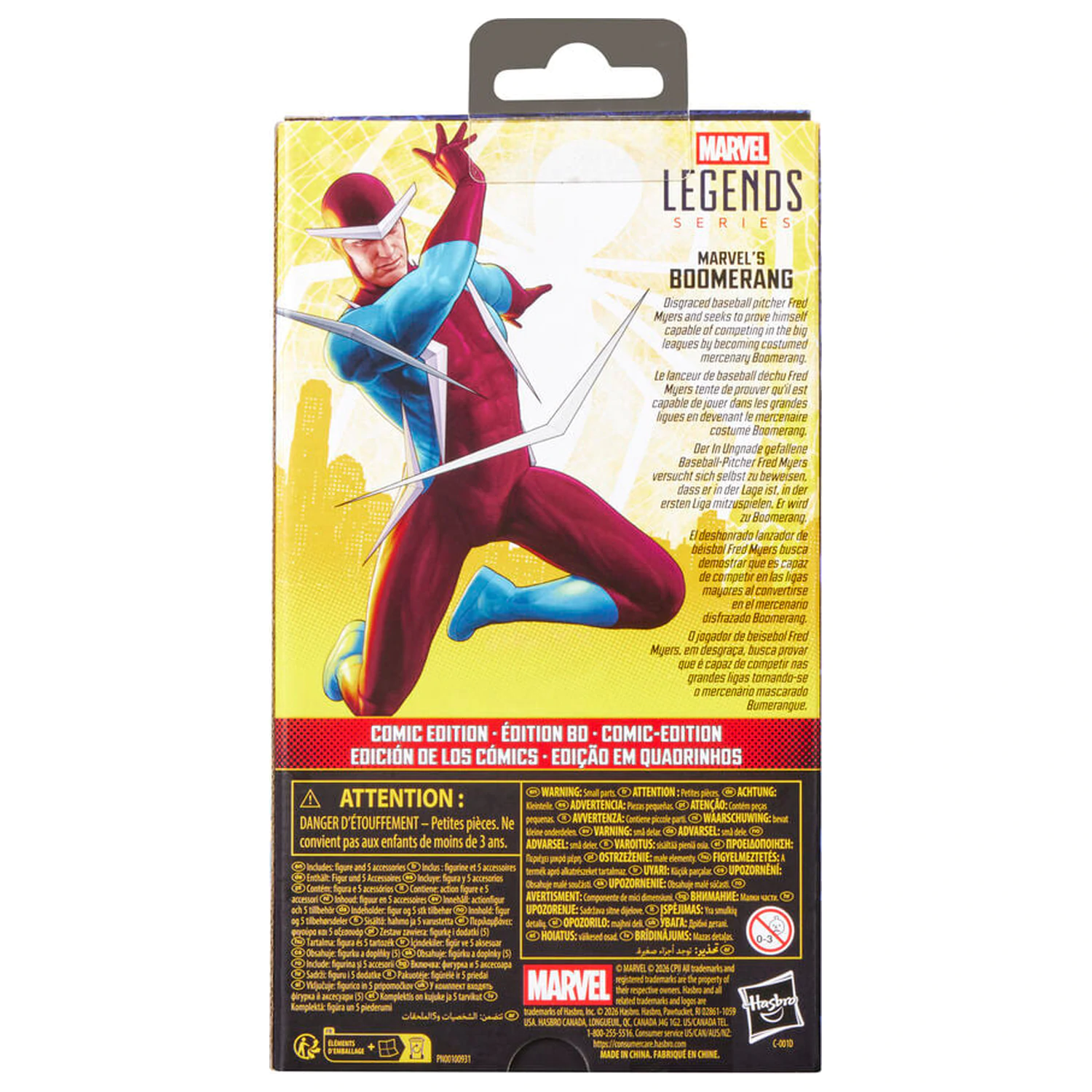 Marvel Legends Series Spider-Man Brand New Day Marvel's Boomerang figure 15cm product photo