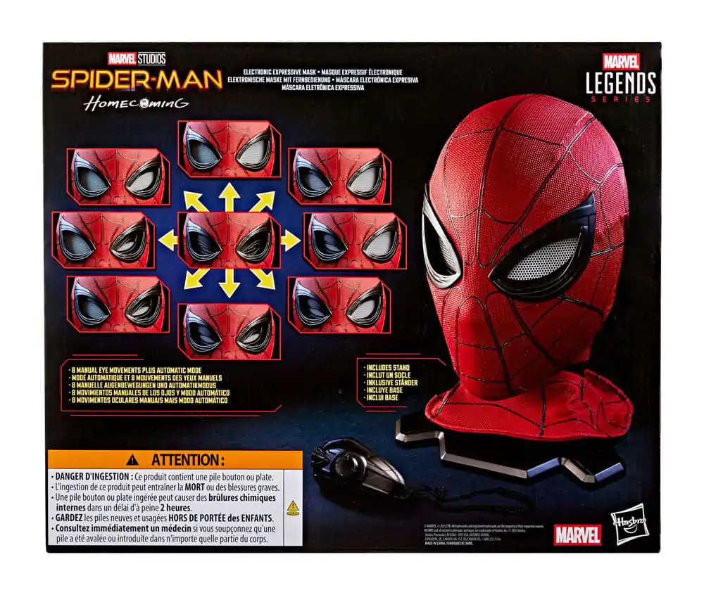 Marvel Legends Series Spider-Man: Homecoming electronic mask product photo