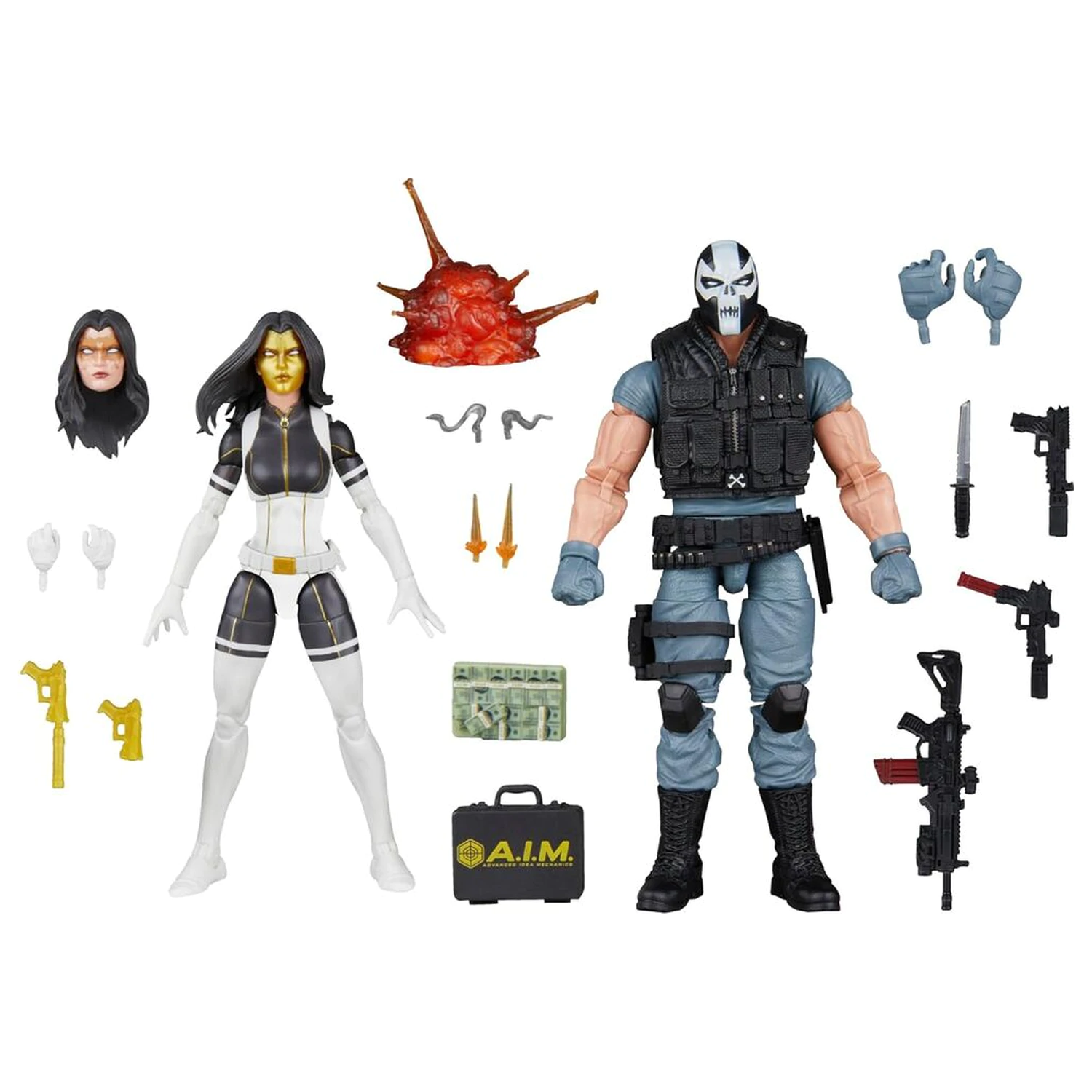Marvel Legends Series Super Villains Madame Masque & Crossbones pack 2 figures 15cm product photo