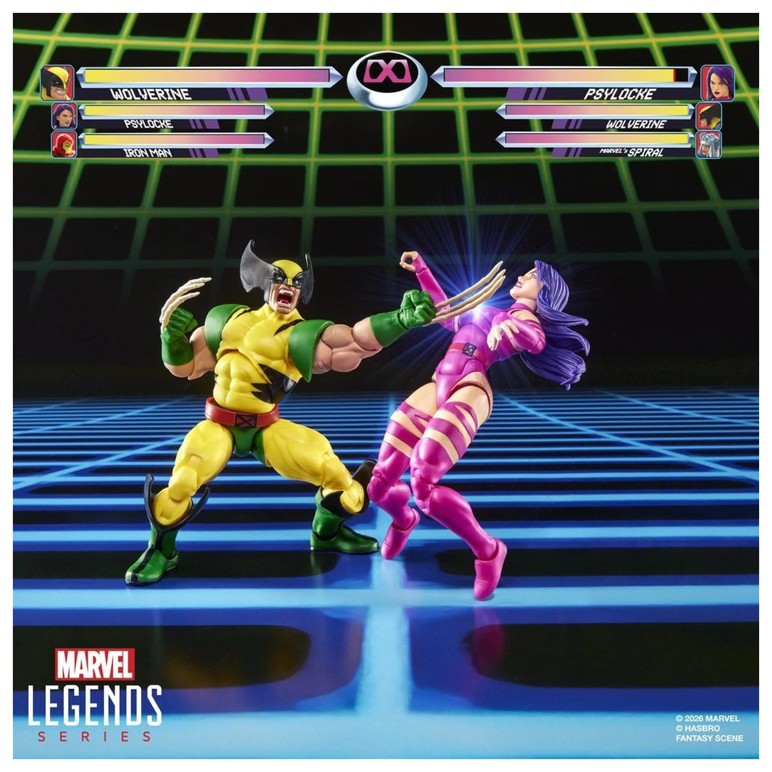 Marvel Legends Series Wolverine Vs Psylocke pack 2 figures 15cm product photo
