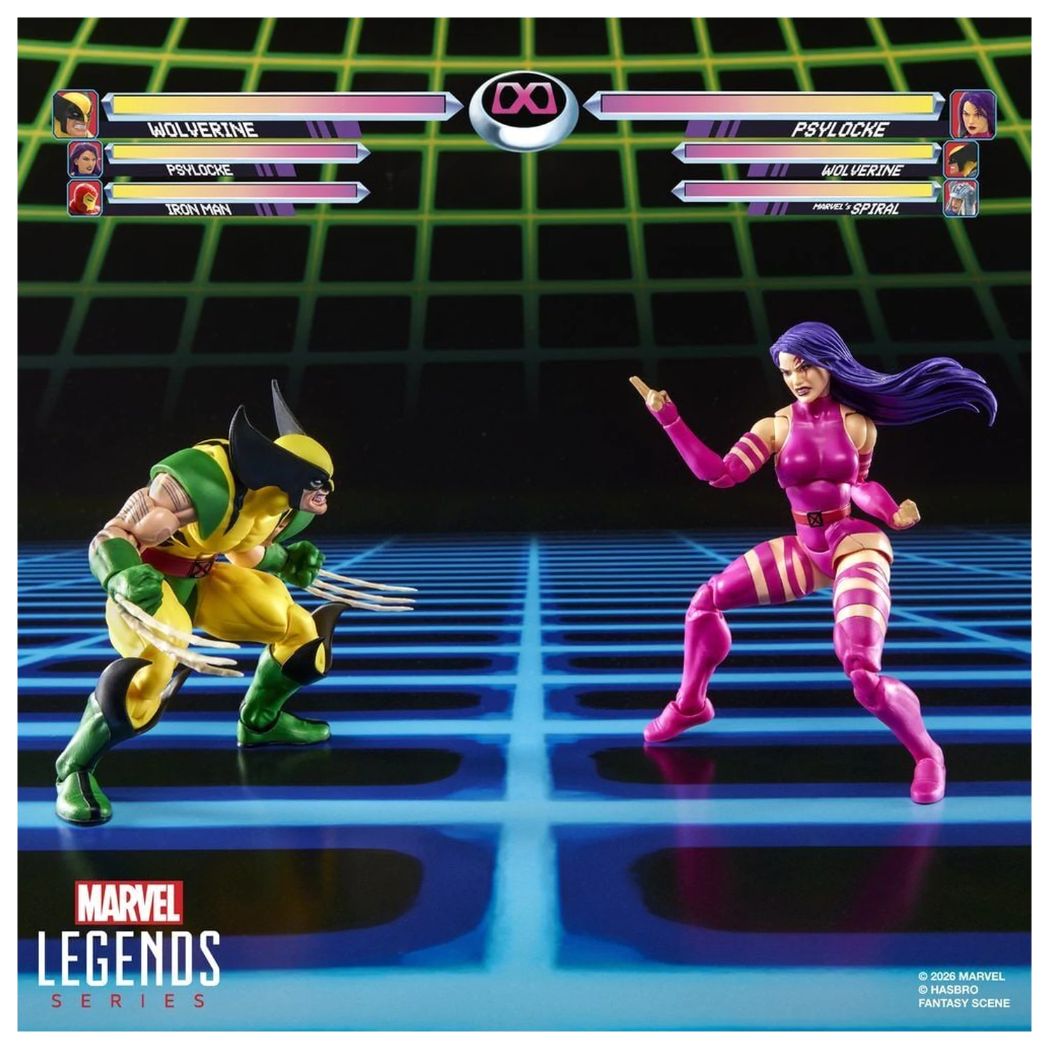 Marvel Legends Series Wolverine Vs Psylocke pack 2 figures 15cm product photo
