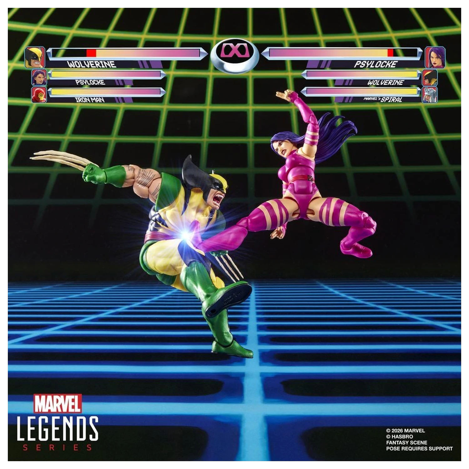 Marvel Legends Series Wolverine Vs Psylocke pack 2 figures 15cm product photo