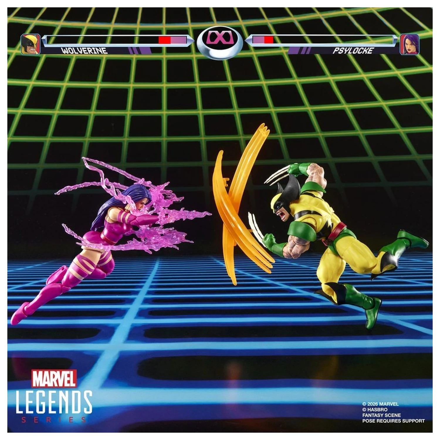 Marvel Legends Series Wolverine Vs Psylocke pack 2 figures 15cm product photo