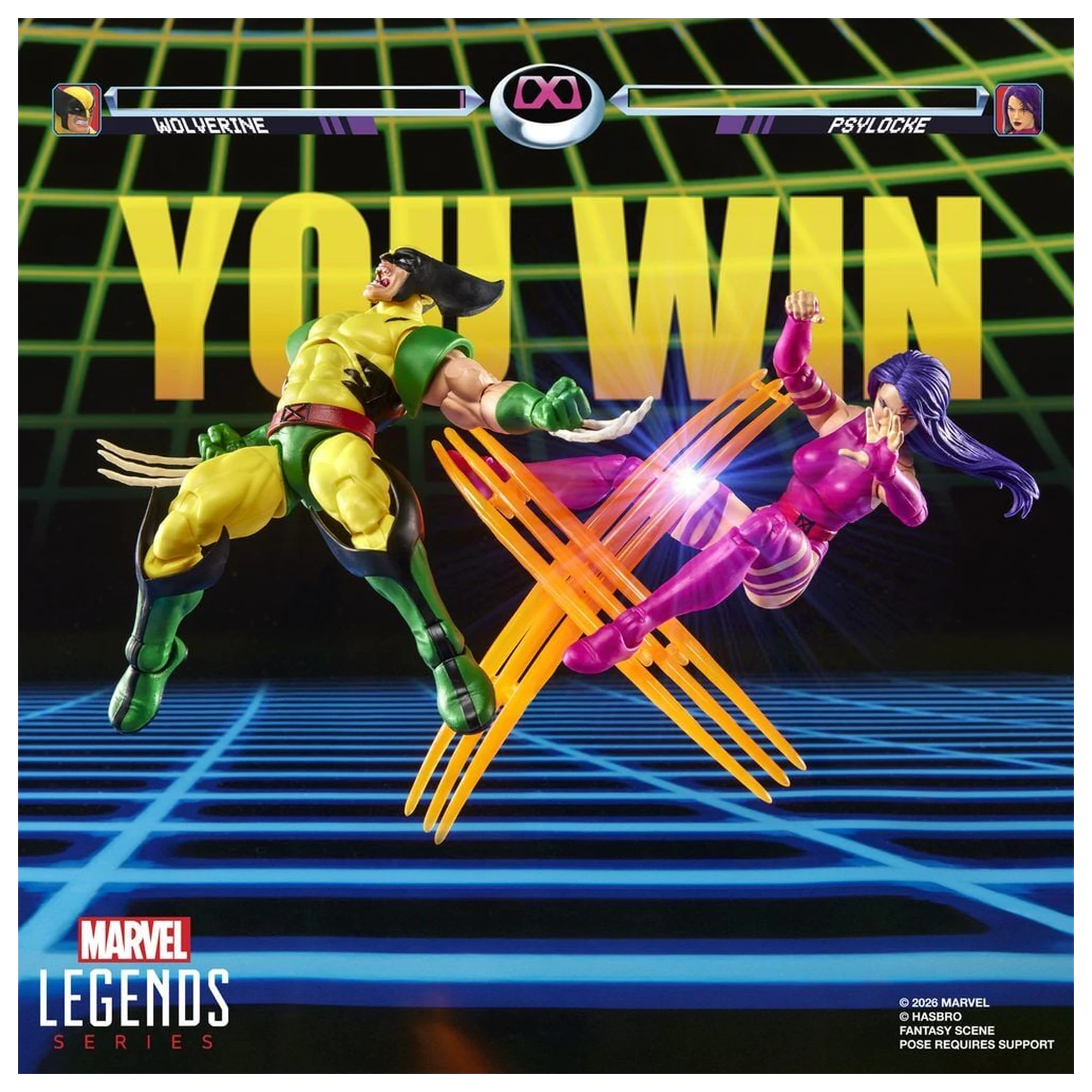 Marvel Legends Series Wolverine Vs Psylocke pack 2 figures 15cm product photo