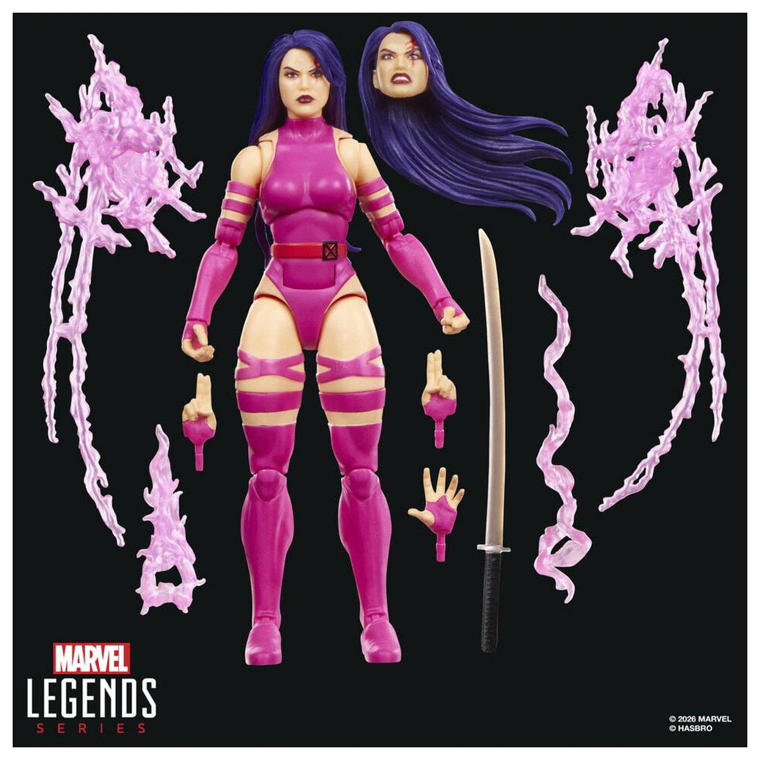 Marvel Legends Series Wolverine Vs Psylocke pack 2 figures 15cm product photo