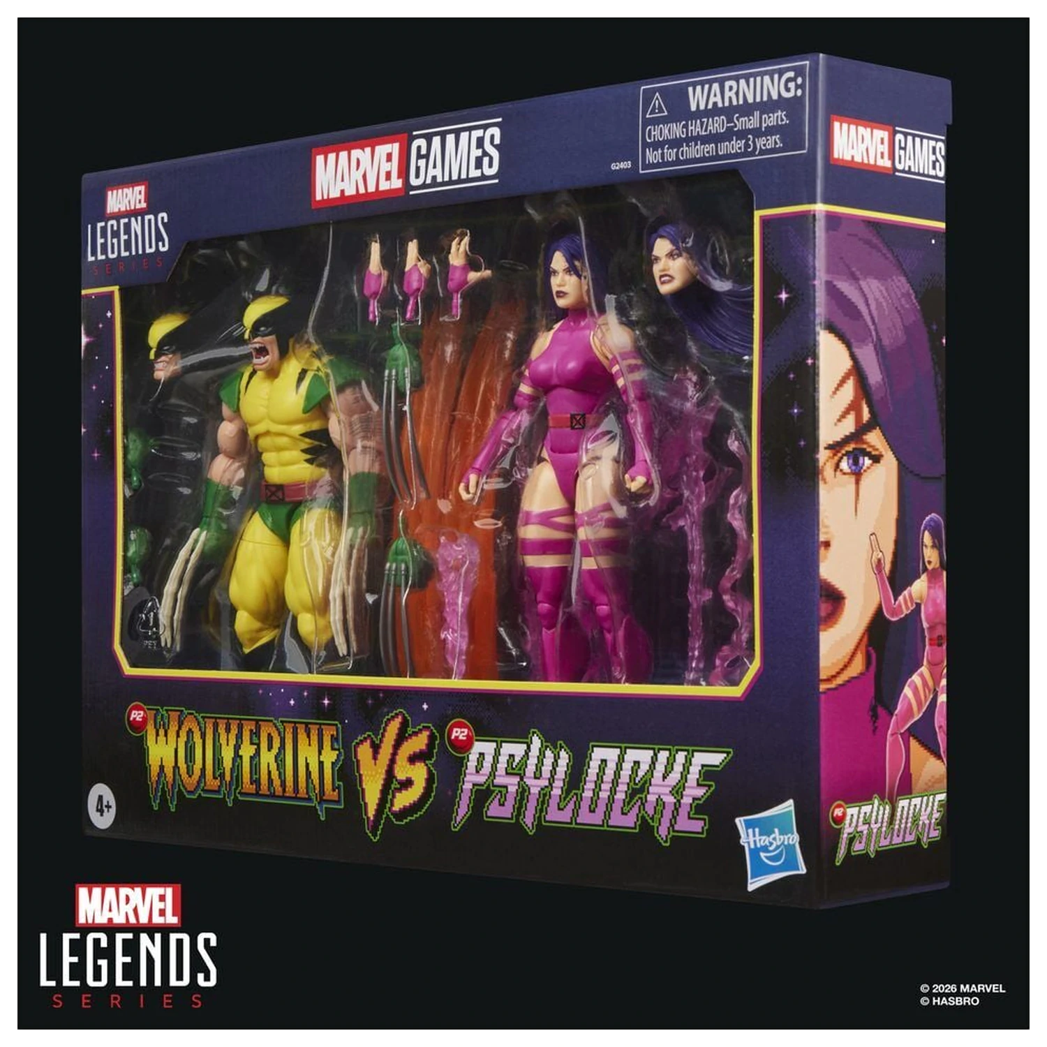 Marvel Legends Series Wolverine Vs Psylocke pack 2 figures 15cm product photo