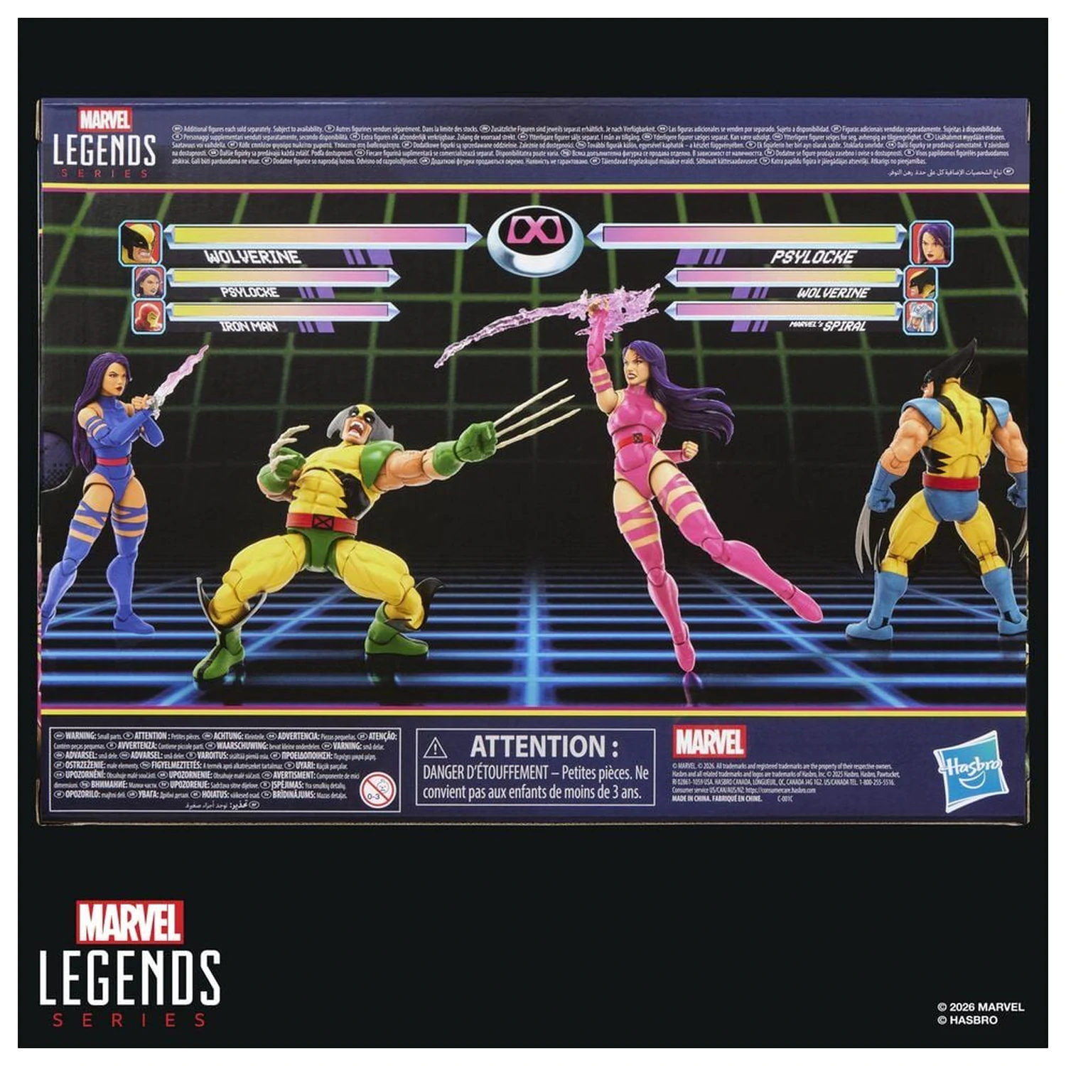 Marvel Legends Series Wolverine Vs Psylocke pack 2 figures 15cm product photo