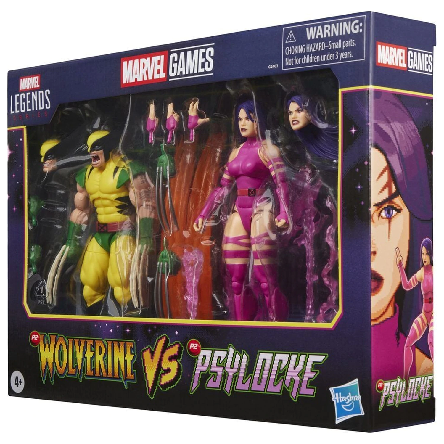 Marvel Legends Series Wolverine Vs Psylocke pack 2 figures 15cm product photo