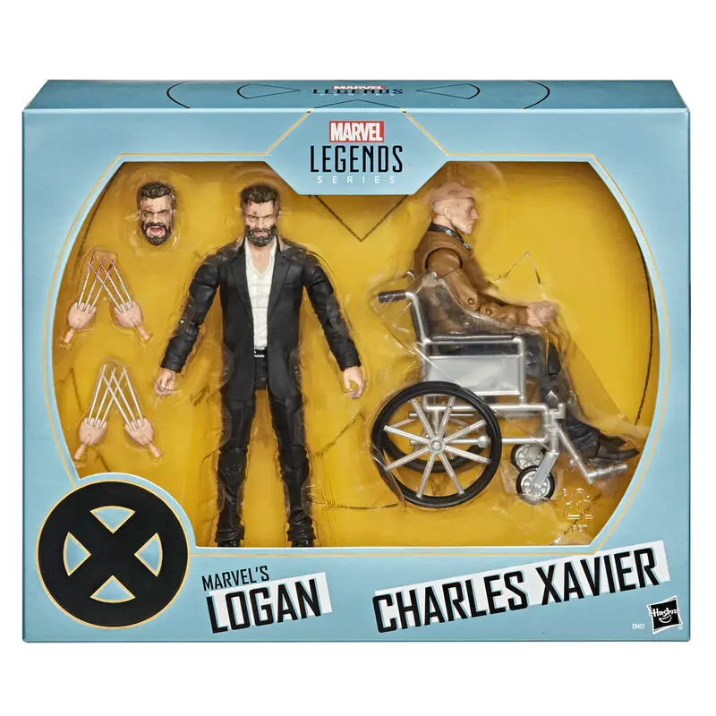 Marvel Legends Series X-Men Logan and Charles Xavier set 2 figures product photo