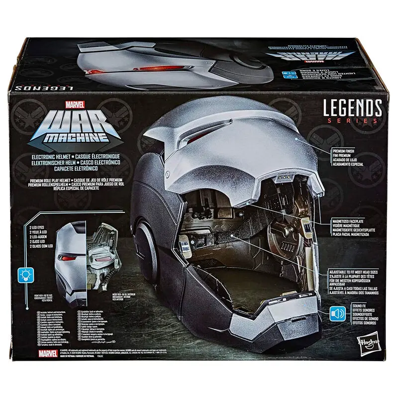 Marvel Legends War Machine Gear electronic helmet product photo