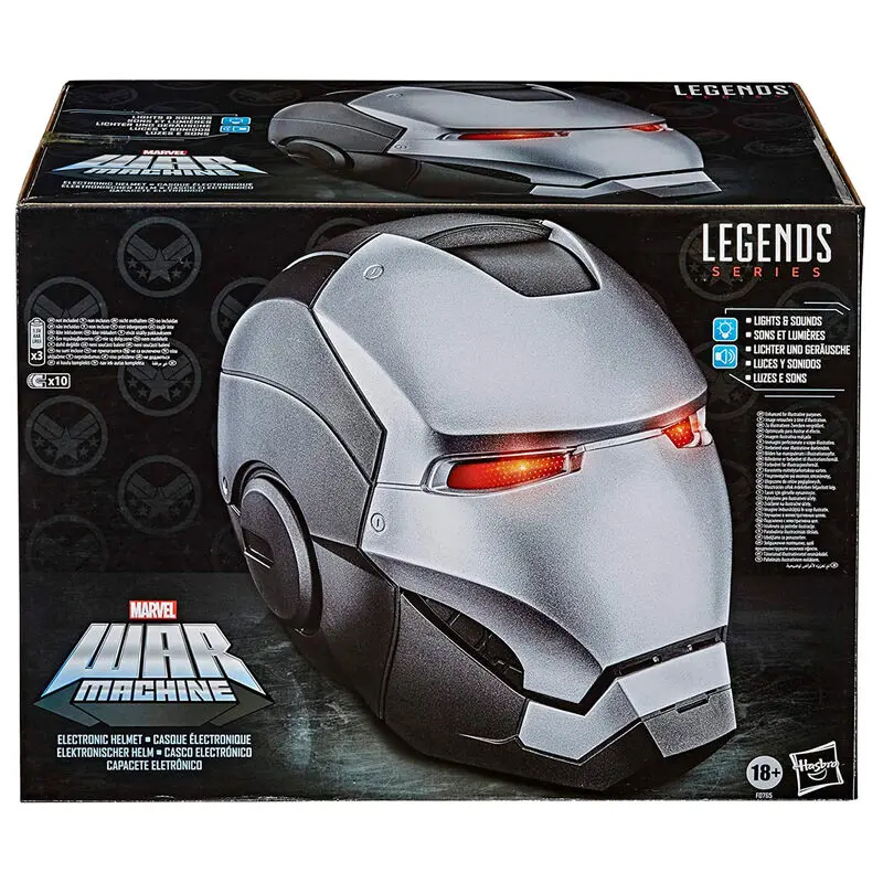 Marvel Legends War Machine Gear electronic helmet product photo