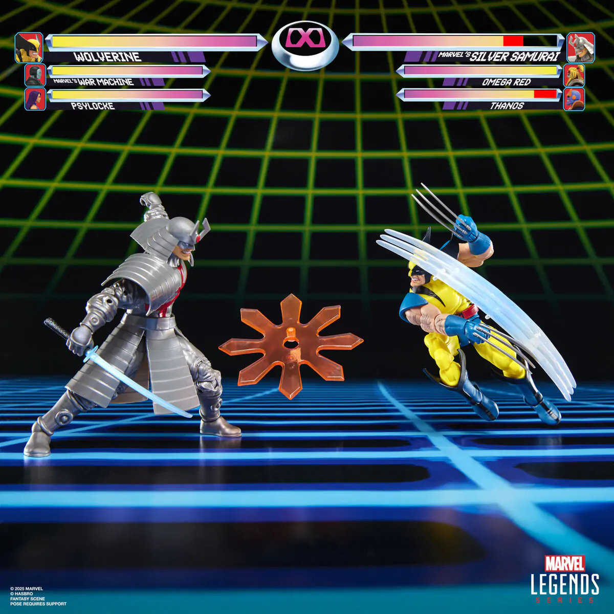 Marvel Legends Wolverine &amp; Silver Samurai Gameverse pack 2 figures 15cm product photo