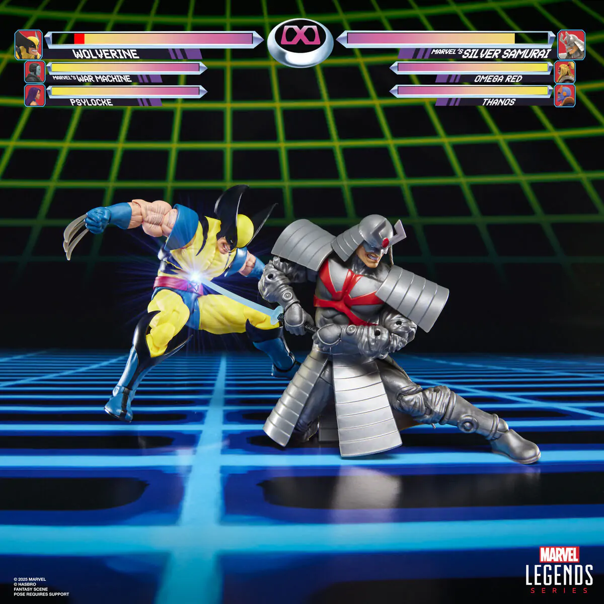 Marvel Legends Wolverine &amp; Silver Samurai Gameverse pack 2 figures 15cm product photo