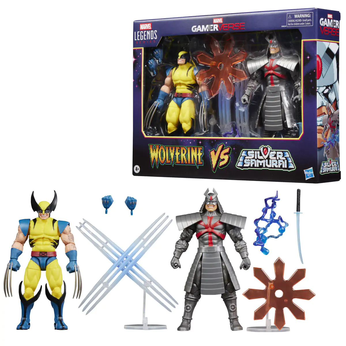 Marvel Legends Wolverine &amp; Silver Samurai Gameverse pack 2 figures 15cm product photo