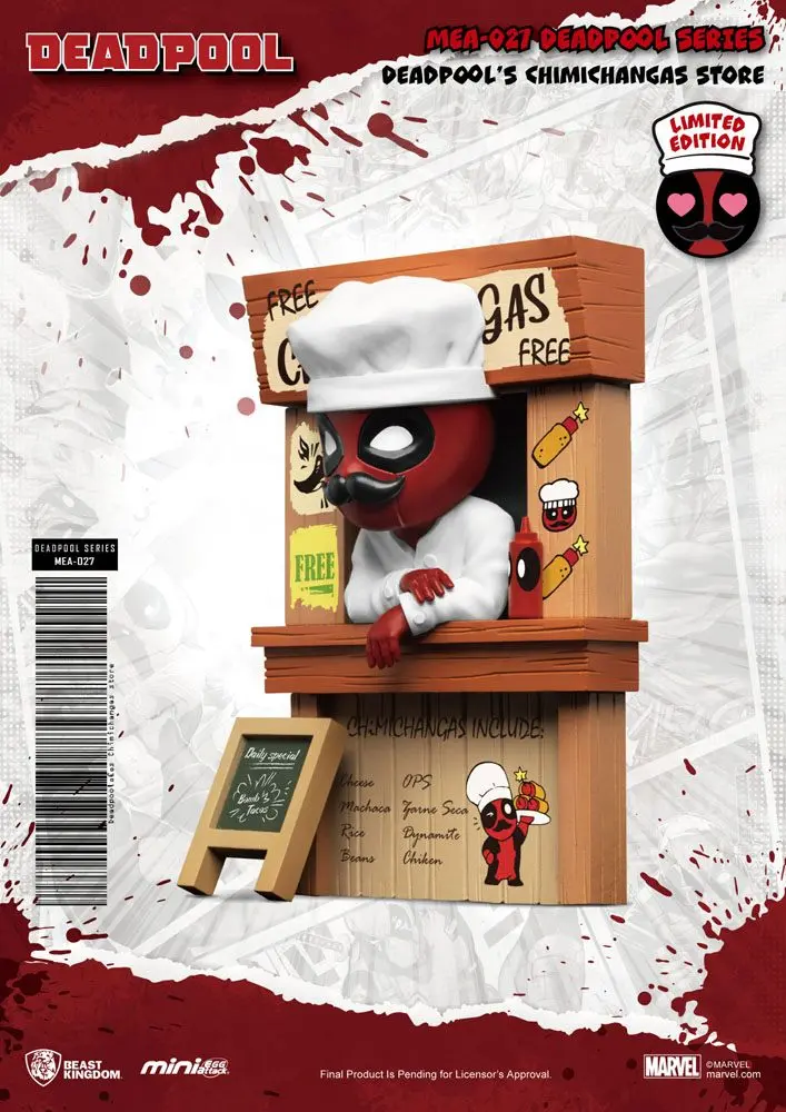 Marvel Mini Egg Attack Figure Deadpool's Chimichangas Store 10 cm product photo