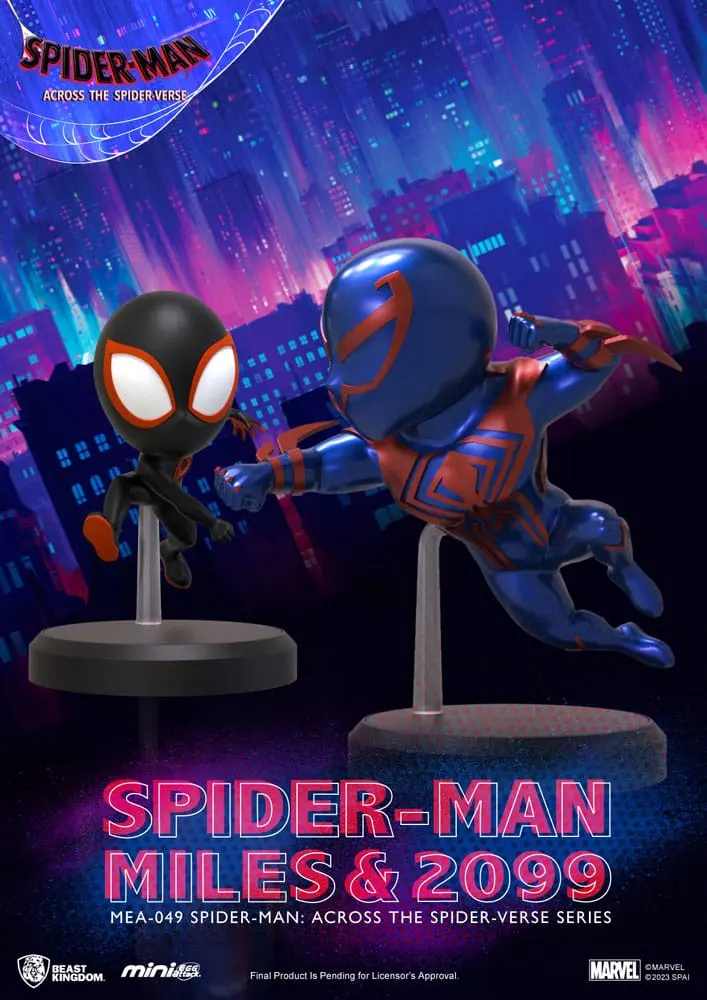 Marvel Mini Egg Attack Figure Spider-Man: Across the Spider-Verse Series Spider-man Miles &amp; 2099 8 -10 cm product photo