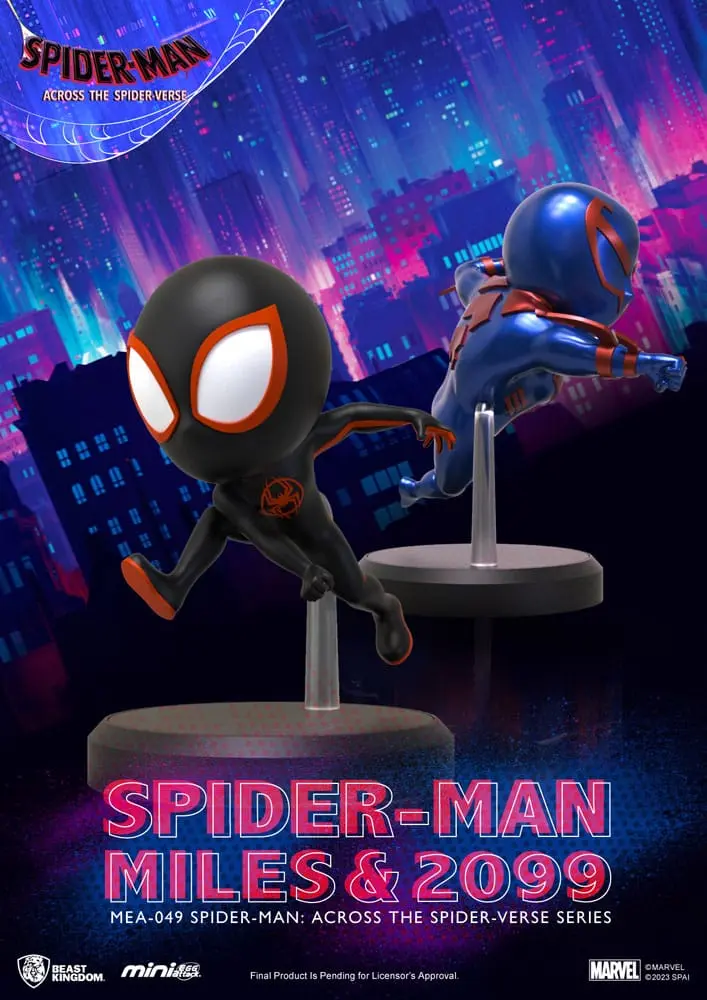 Marvel Mini Egg Attack Figure Spider-Man: Across the Spider-Verse Series Spider-man Miles &amp; 2099 8 -10 cm product photo