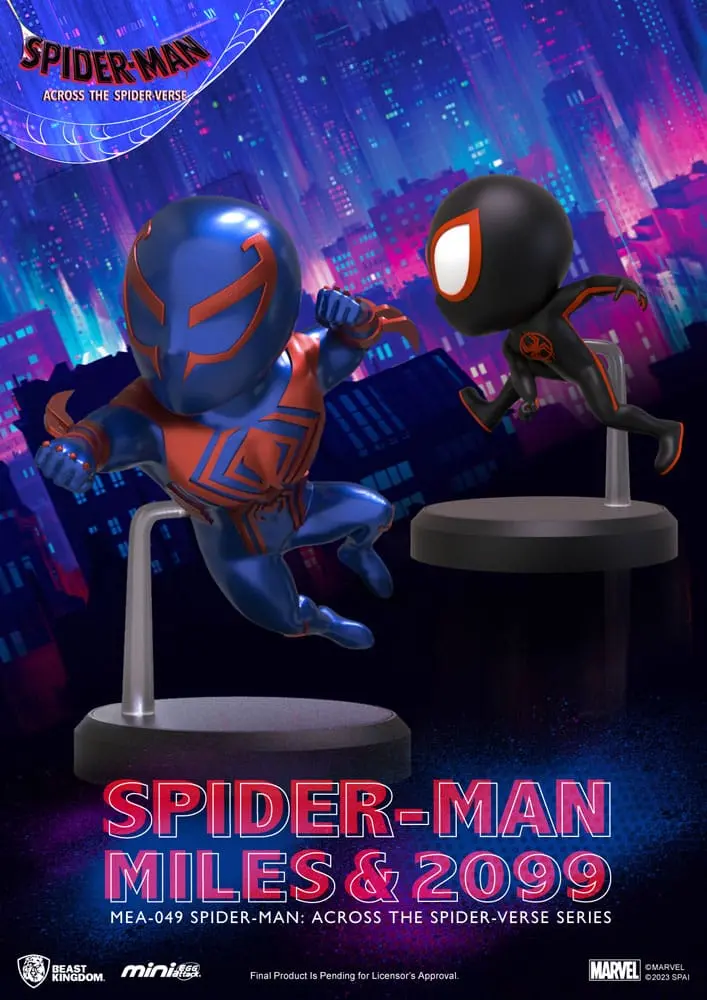 Marvel Mini Egg Attack Figure Spider-Man: Across the Spider-Verse Series Spider-man Miles &amp; 2099 8 -10 cm product photo