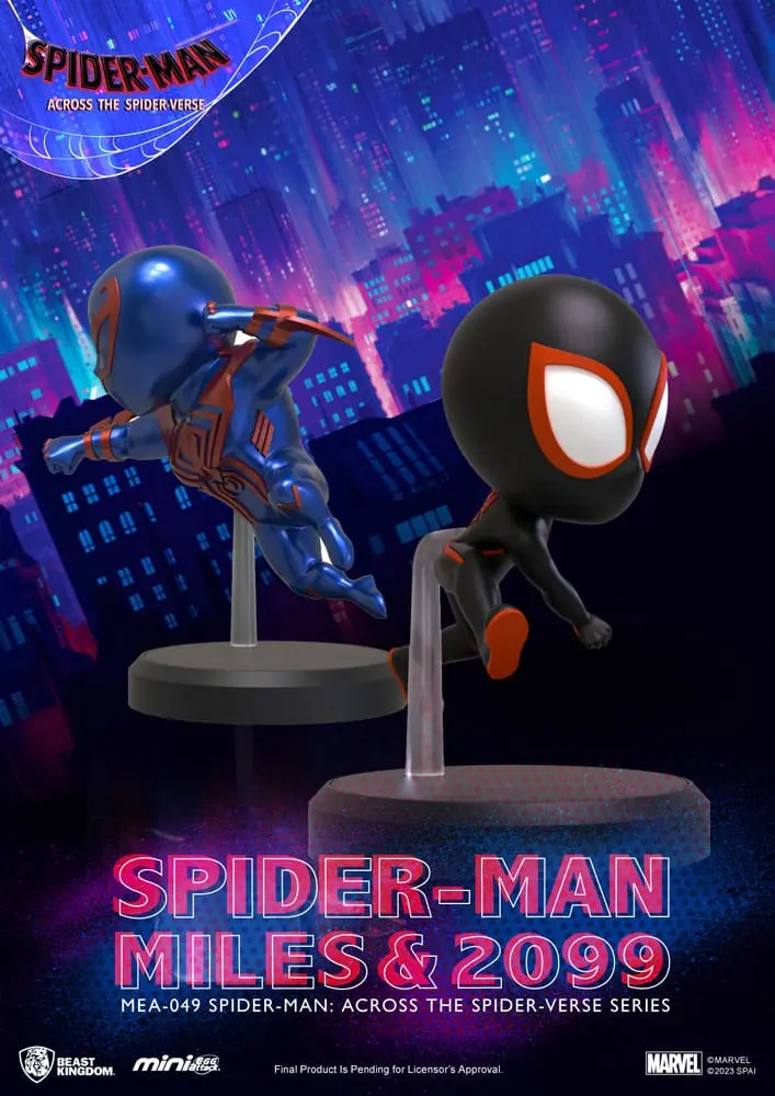 Marvel Mini Egg Attack Figure Spider-Man: Across the Spider-Verse Series Spider-man Miles &amp; 2099 8 -10 cm product photo