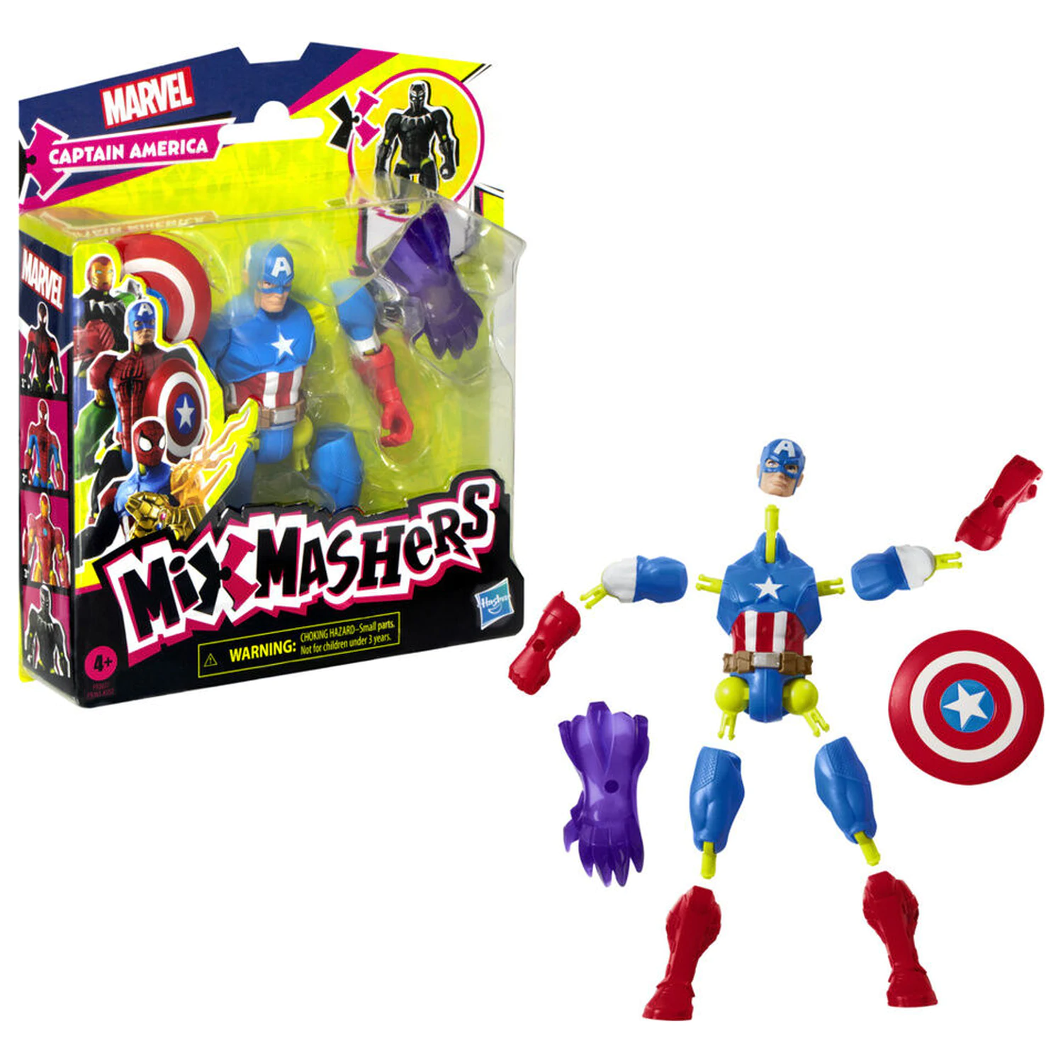 Marvel Mix Mashers Captain America figure 12cm product photo
