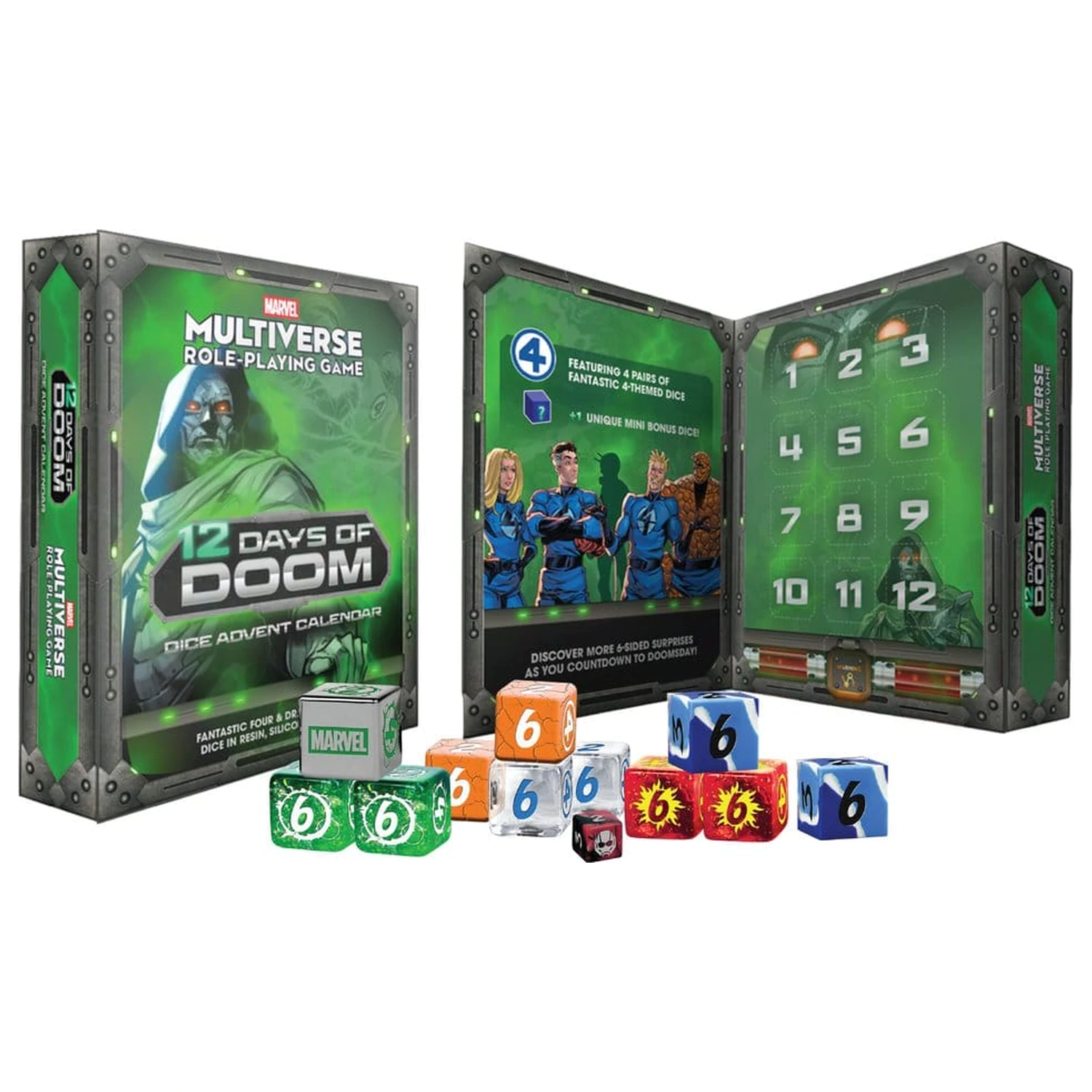 Marvel Multiverse RPG Advent Calendar 12 Days of Doom Dice product photo