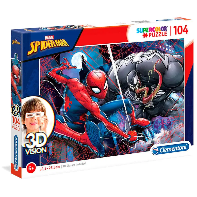 Marvel Spiderman 3D Vision puzzle 104pcs product photo
