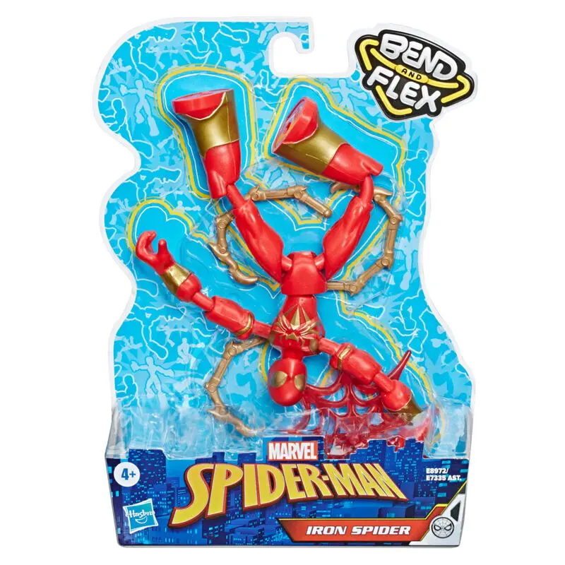 Marvel Spiderman Iron Spider Bend and Flex figure 15cm product photo
