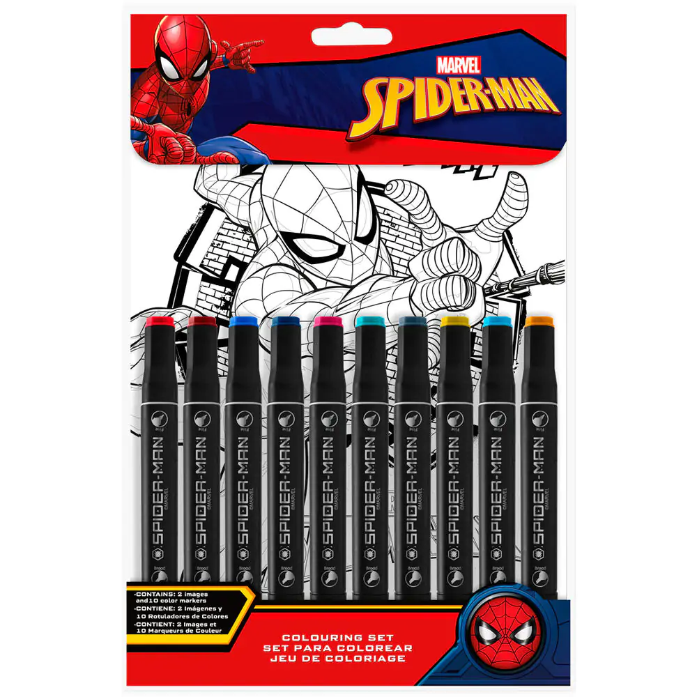 Marvel Spiderman colouring set product photo