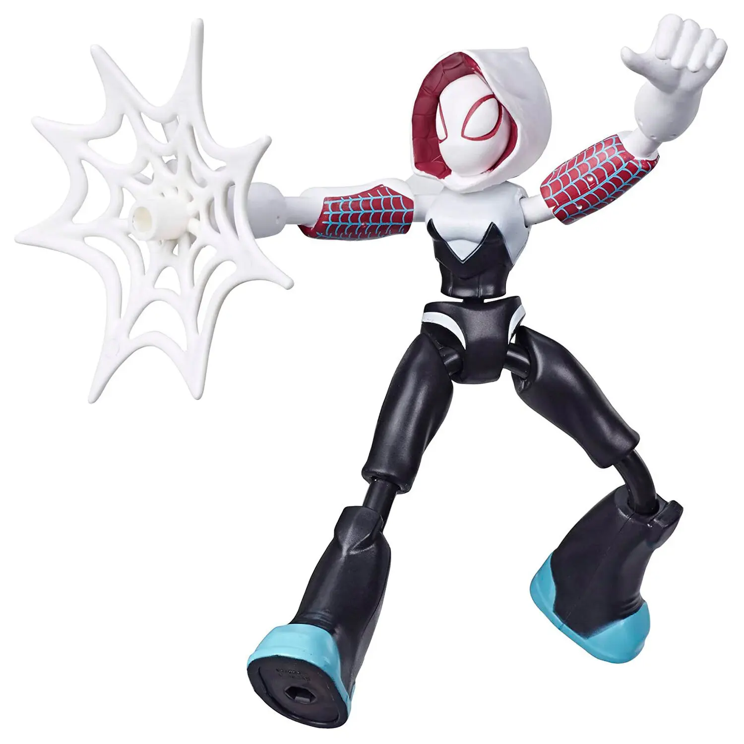 Marvel Spiderman Ghost Spider Bend and Flex figure 15cm product photo