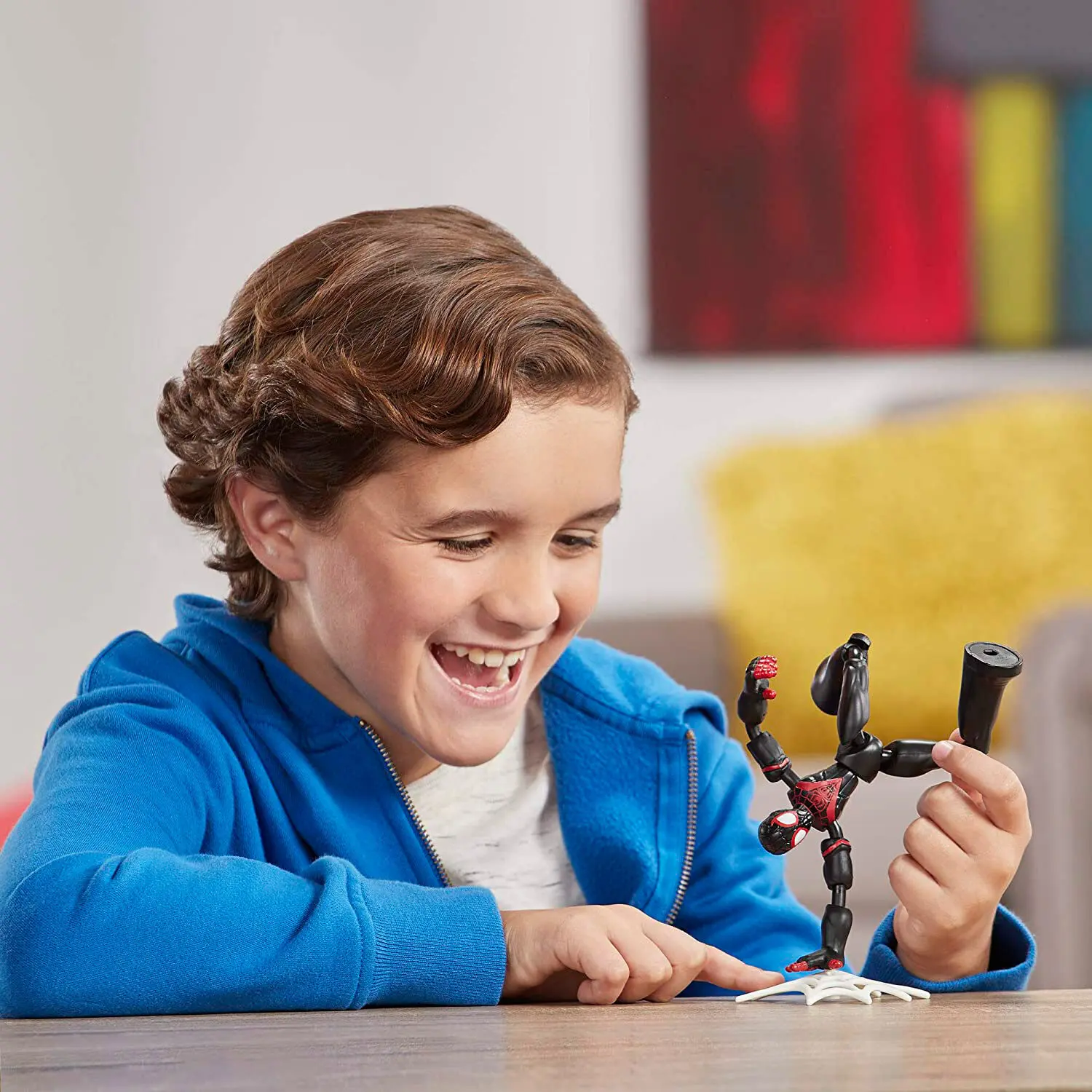 Marvel Spiderman Miles Morales Bend and Flex figure 15cm product photo