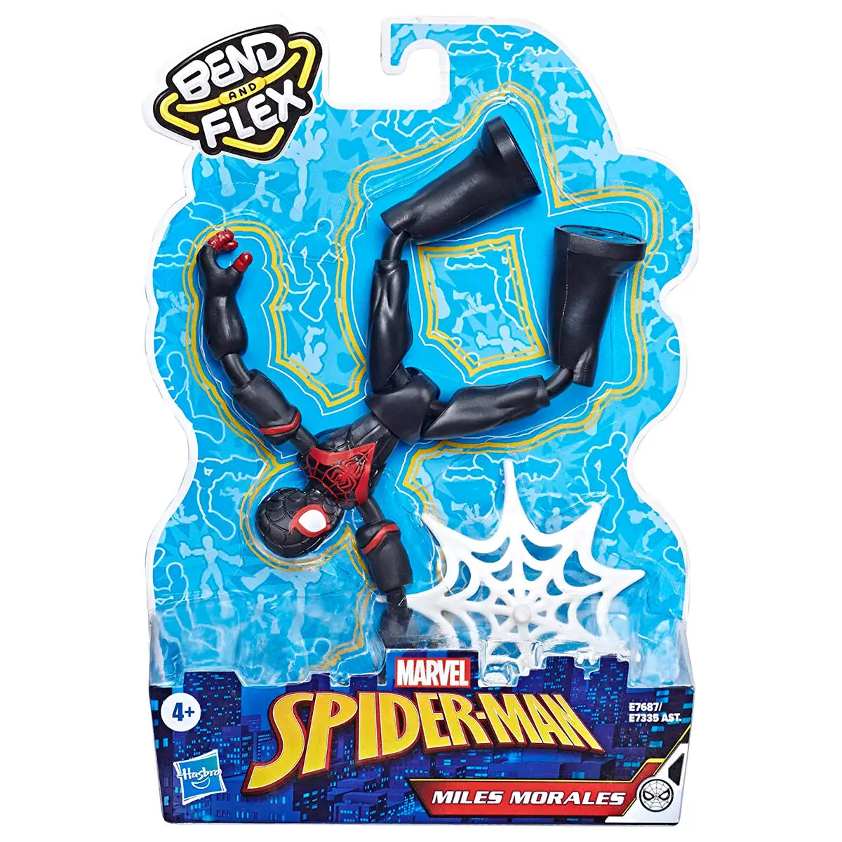 Marvel Spiderman Miles Morales Bend and Flex figure 15cm product photo