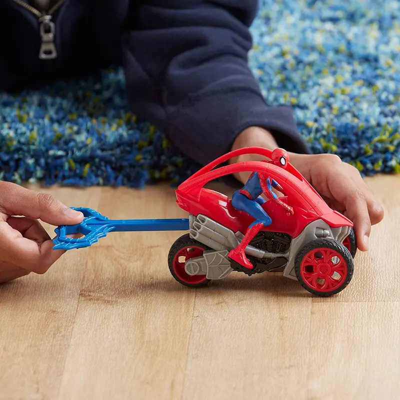 Marvel Spiderman Rip n Go figure with vehicle product photo