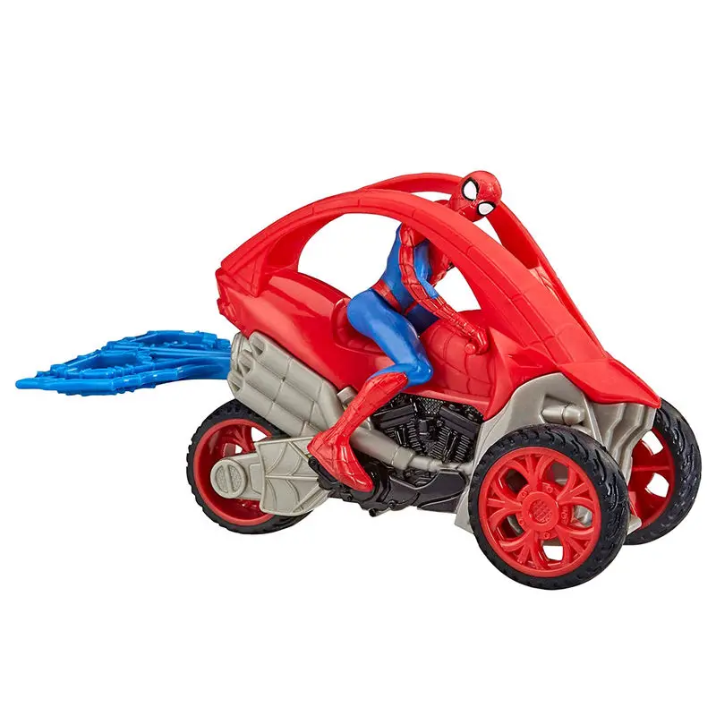 Marvel Spiderman Rip n Go figure with vehicle product photo
