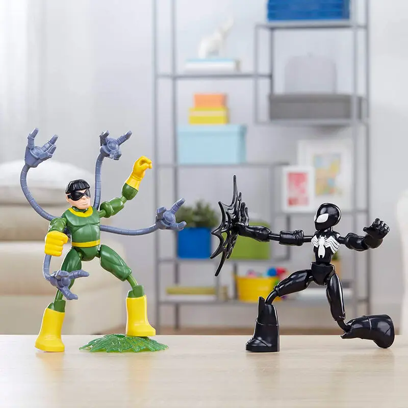 Marvel Spiderman vs Doc Ock Bend and Flex set 2 figures 15cm product photo