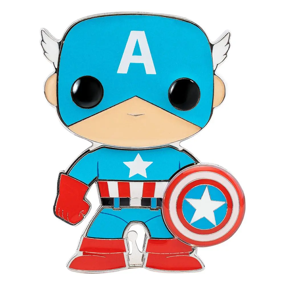 Marvel POP! Enamel Pin Captain America 10 cm product photo