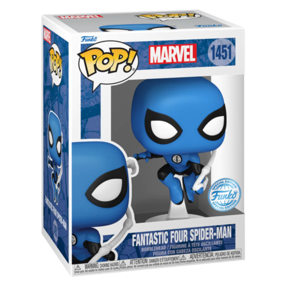 Marvel Pop! Fantastic Four Vinyl Figure Spider-Man Blue Suit Special Edition 10 cm product photo