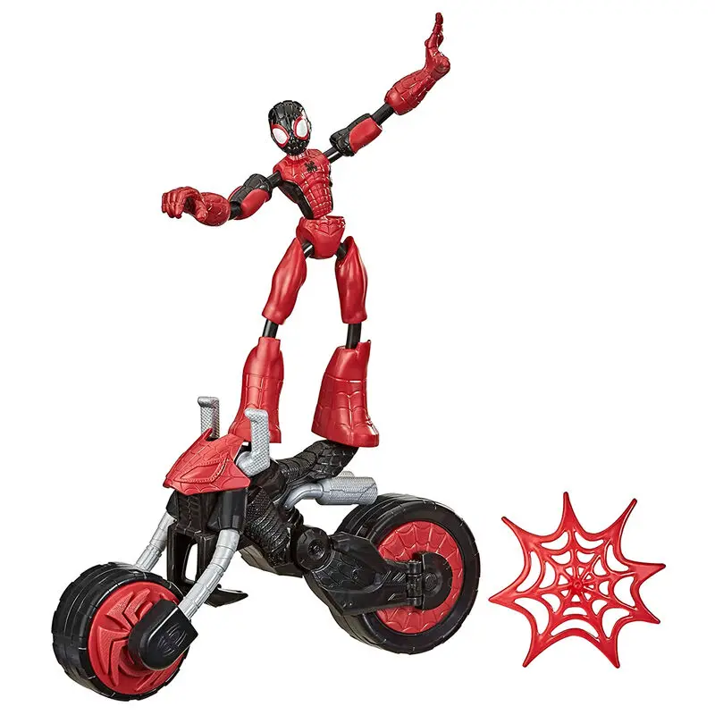Marvel Rider Spiderman Bend and Flex figure 15cm product photo