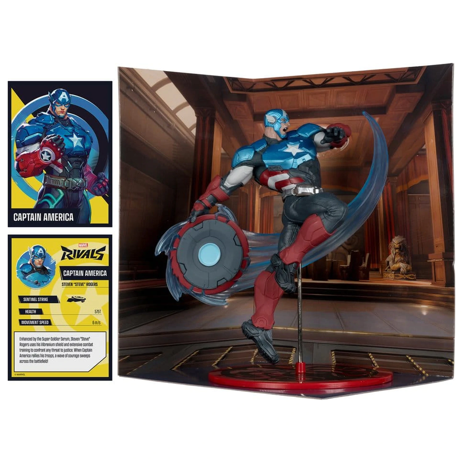 Marvel Rivals Collection 1/10 Action Figure Captain America 20 cm  product photo