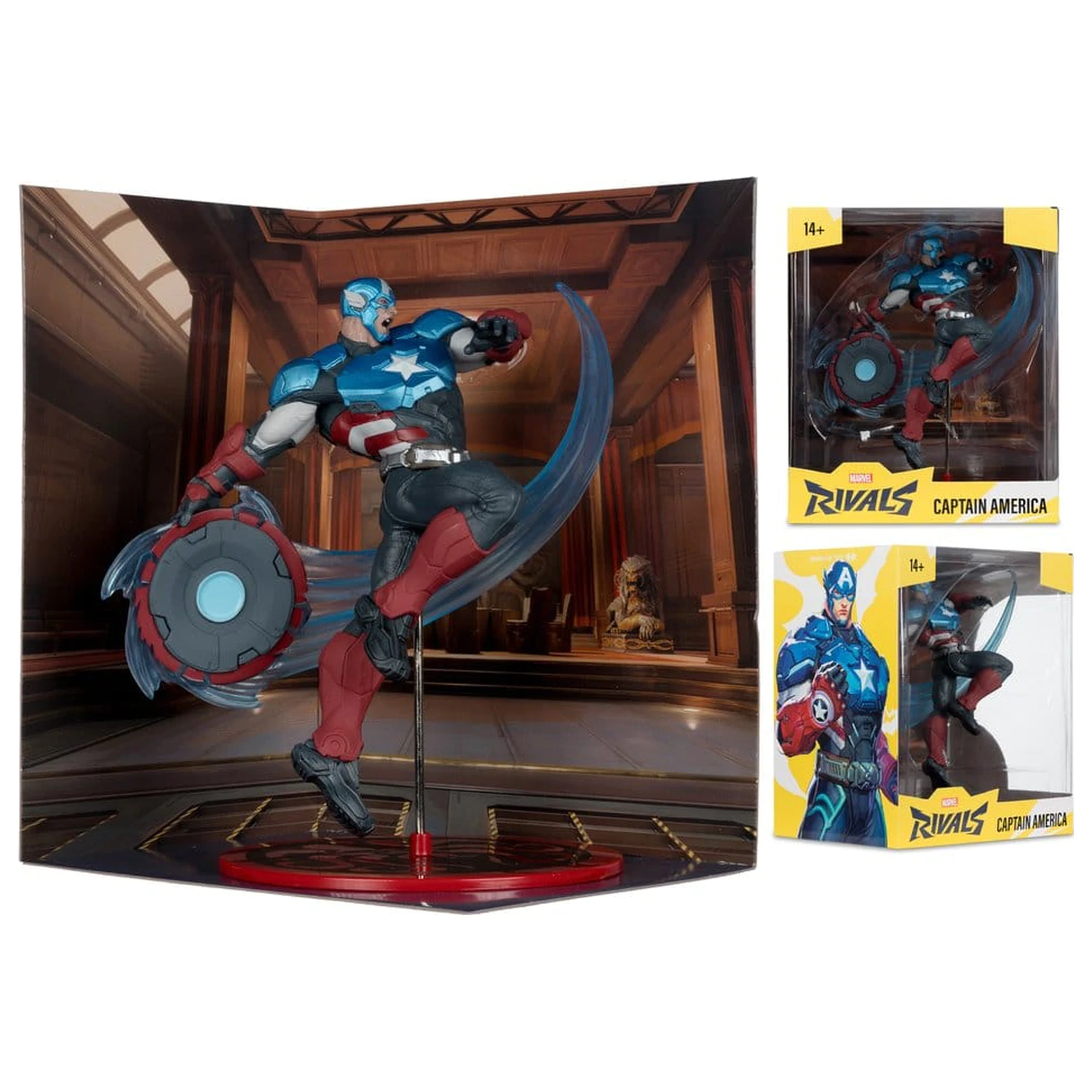 Marvel Rivals Collection 1/10 Action Figure Captain America 20 cm  product photo
