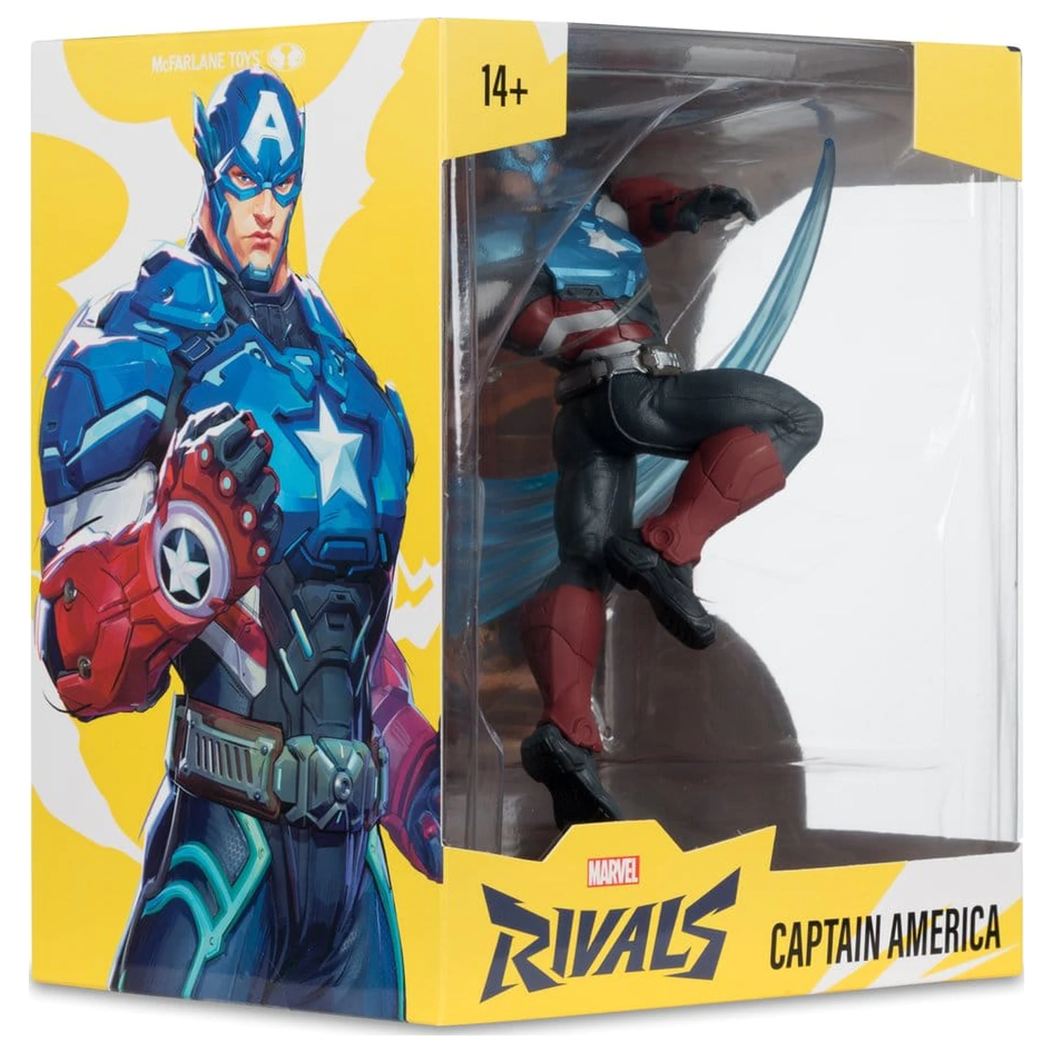 Marvel Rivals Collection 1/10 Action Figure Captain America 20 cm  product photo