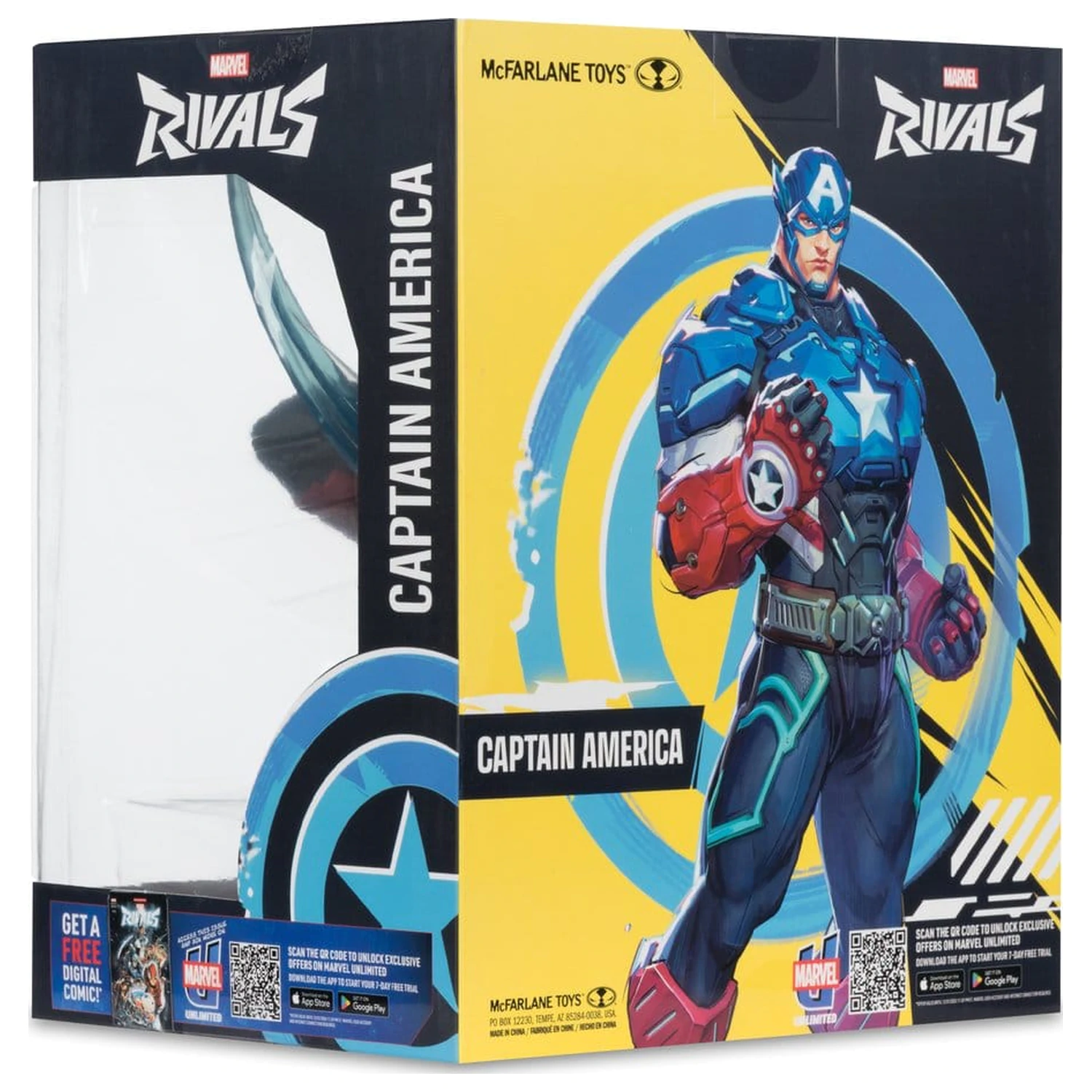 Marvel Rivals Collection 1/10 Action Figure Captain America 20 cm  product photo