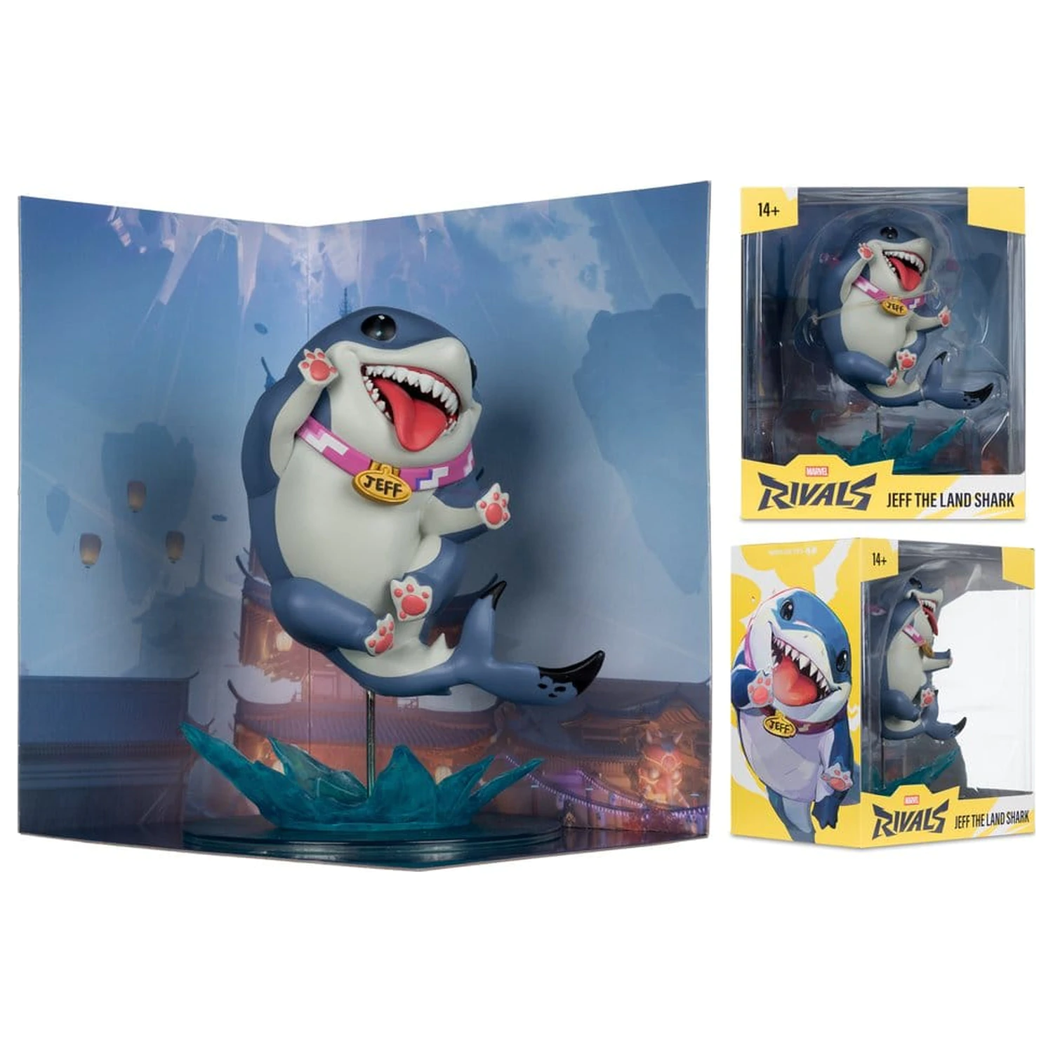 Marvel Rivals Collection Gamerverse 1/10 Action Figure Jeff The Land Shark 20 cm  product photo