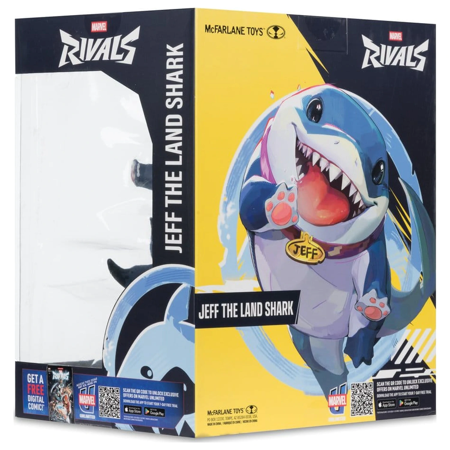 Marvel Rivals Collection Gamerverse 1/10 Action Figure Jeff The Land Shark 20 cm  product photo
