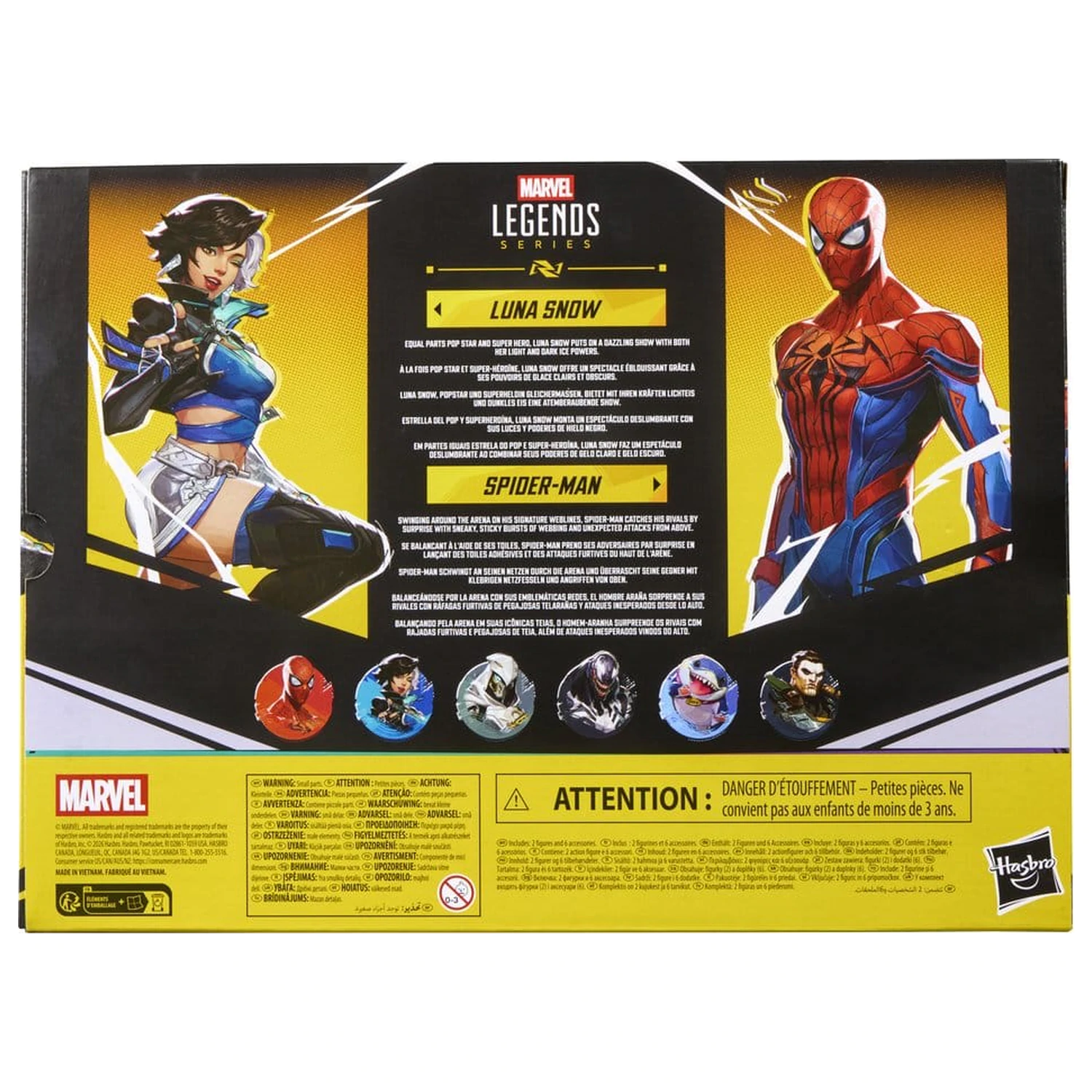 Marvel Rivals Marvel Legends Action Figure 2-Pack Spider-Man & Luna Snow 15 cm product photo