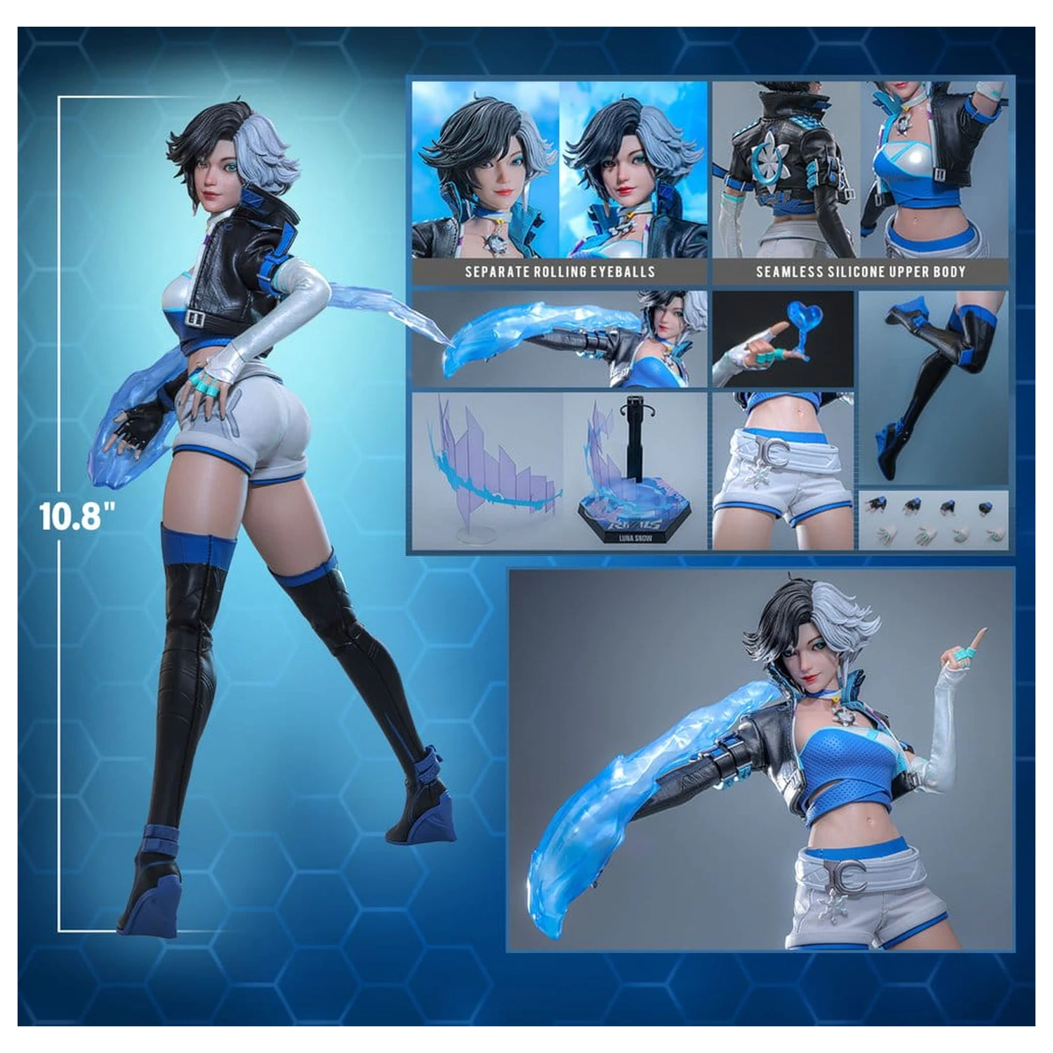 Marvel Rivals Videogame Masterpiece Action Figure 1/6 Luna Snow 28 cm product photo