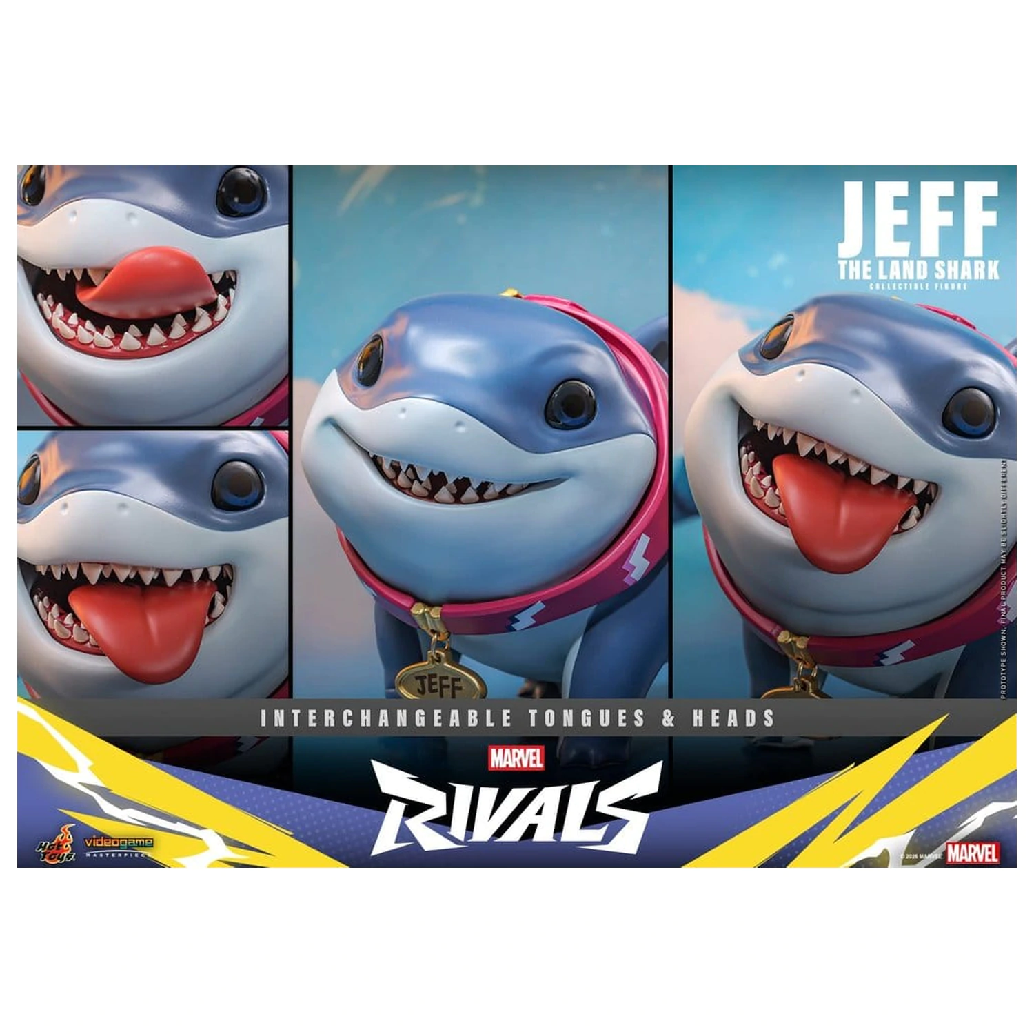 Marvel Rivals Videogame Masterpiece Series Action Figure Jeff the Land Shark 11 cm product photo